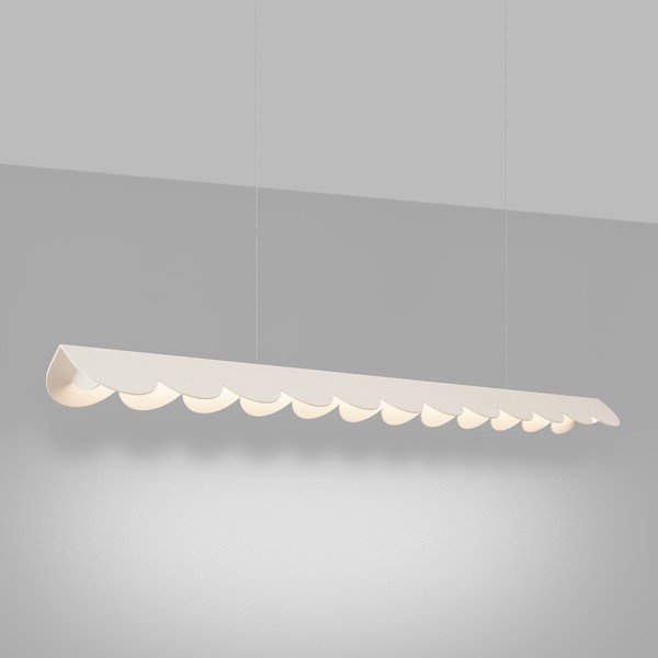 Smėlio spalvos iš aliuminio kabantis šviestuvas LED BISCUIT – Thoro-image-2