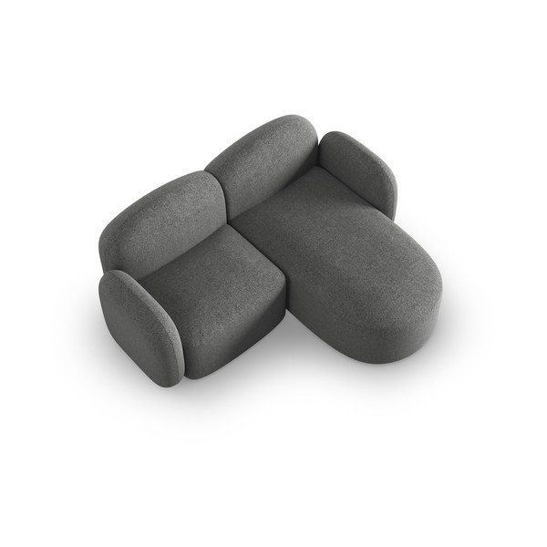 Kampinė sofa tamsiai pilkos spalvos (su dešiniuoju kampu) Blair – Micadoni Home-image-3