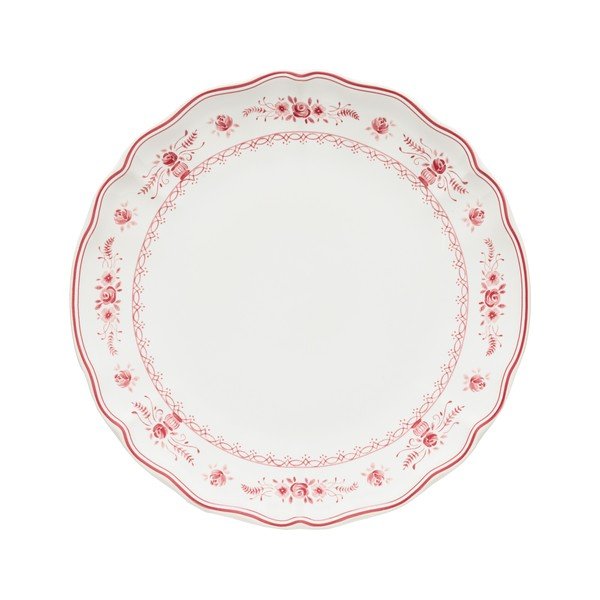 Raudonos spalvos/baltos spalvos iš akmens masės lėkštė ø 27 cm Vila – Costa Nova