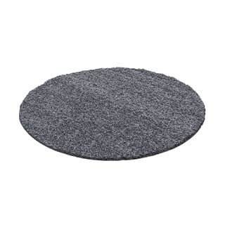Apvalios formos kilimas tamsiai pilkos spalvos ø 120 cm Life – Ayyildiz Carpets