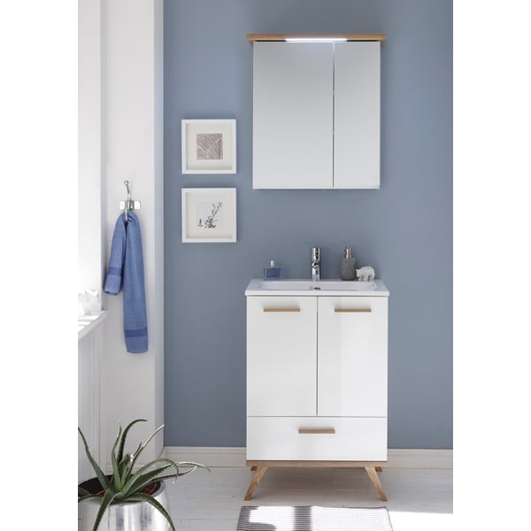 Balta spintelė po praustuvu be maišytuvo 61x88 cm Set 923 - Pelipal-image-1