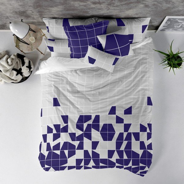 Medvilninis antklodės užvalkalas Blanc Structure, 200 x 200 cm-image-1