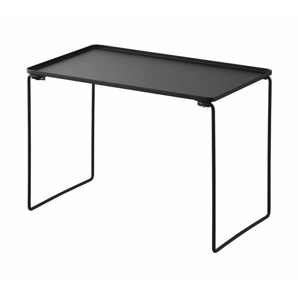 Juodos spalvos iš metalo papildoma virtuvės lentyna 41x28 cm Tower – YAMAZAKI