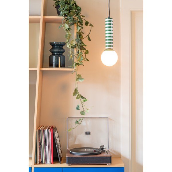 Žalios spalvos iš metalo kabantis šviestuvas ø 12 cm Rayado Retro – Leitmotiv-image-1