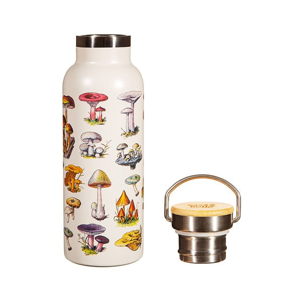 Kreminis nerūdijančio plieno buteliukas kūdikiams 500 ml Vintage Mushroom - Sass & Belle-image-1