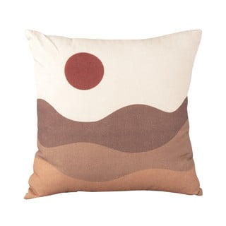 Rudos ir smėlio spalvos medvilninė pagalvė PT LIVING Sand Sunset, 45 x 45 cm