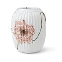Balta porcelianinė vaza Kähler Design Poppy, aukštis 21 cm