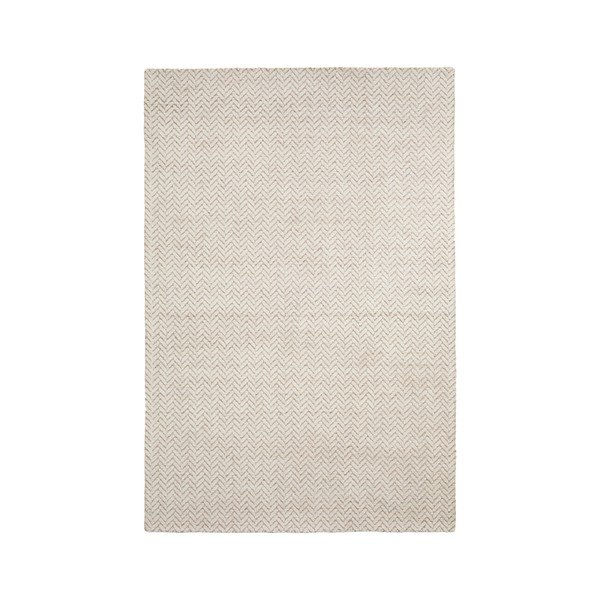 Rankų darbo kreminės spalvos iš vilnos kilimas 160x230 cm Calira – Kave Home