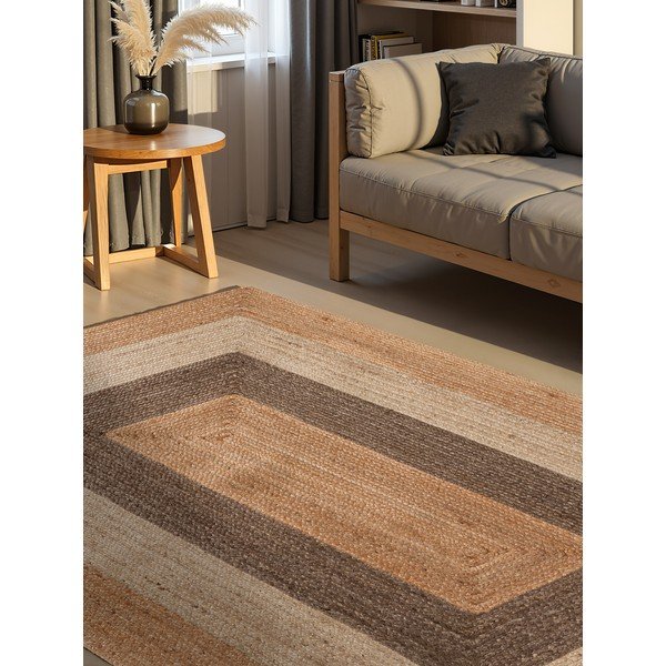 Apverčiamas/rankų darbo iš džiuto kilimas 200x300 cm Juno – Hanse Home-image-1