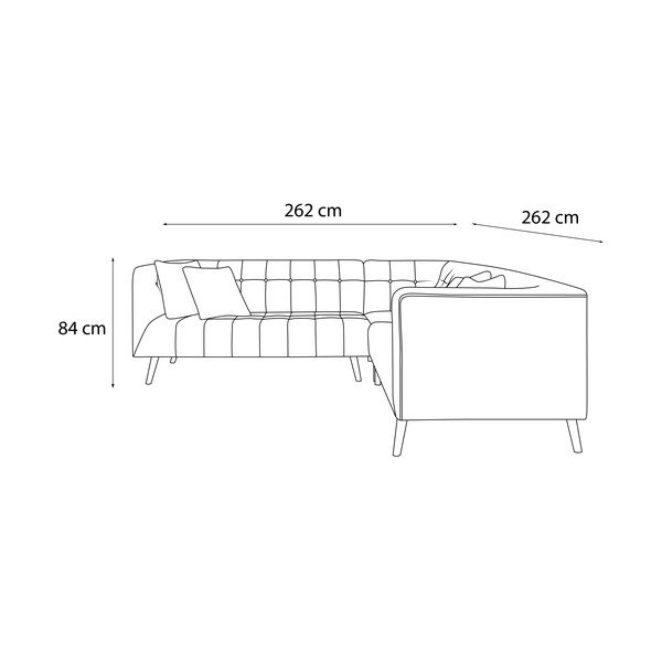 Ruda kampinė sofa Bobochic Paris Paris-image-4