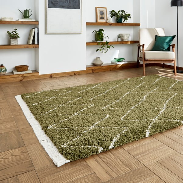 Kilimas žalios spalvos 120x170 cm Boho – Think Rugs-image-2