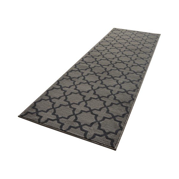 Pilkas kiliminis takelis 350x80 cm Glam - Hanse Home-image-2