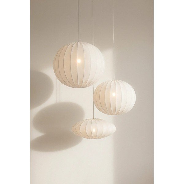 Baltos spalvos kabantis šviestuvas ø 50 cm Solia – Markslöjd-image-2
