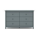 Pilkai žalios spalvos iš pušies masyvo šoninė spintelė 130x80x45 cm Misti – Marckeric