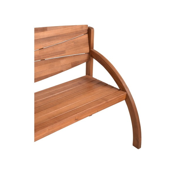 Medžio masyvo sodo suoliukas rudos spalvos Hadia – Garden Pleasure-image-2