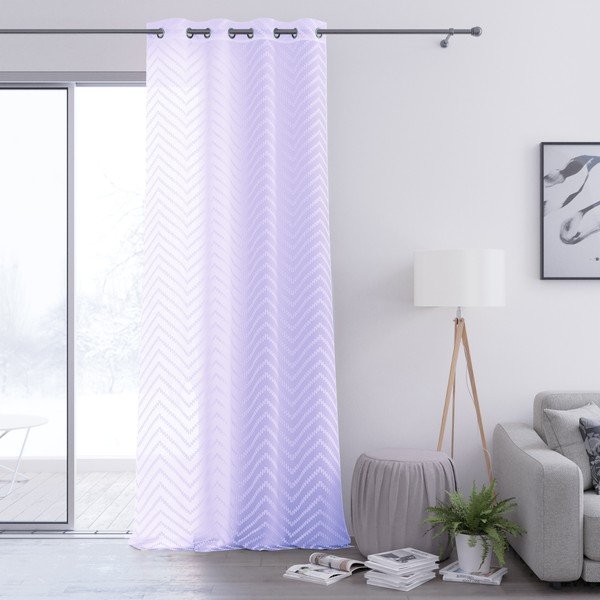 Šviesiai violetinės spalvos užuolaida AmeliaHome Molisa Eyelets, 140 x 250 cm-image-2