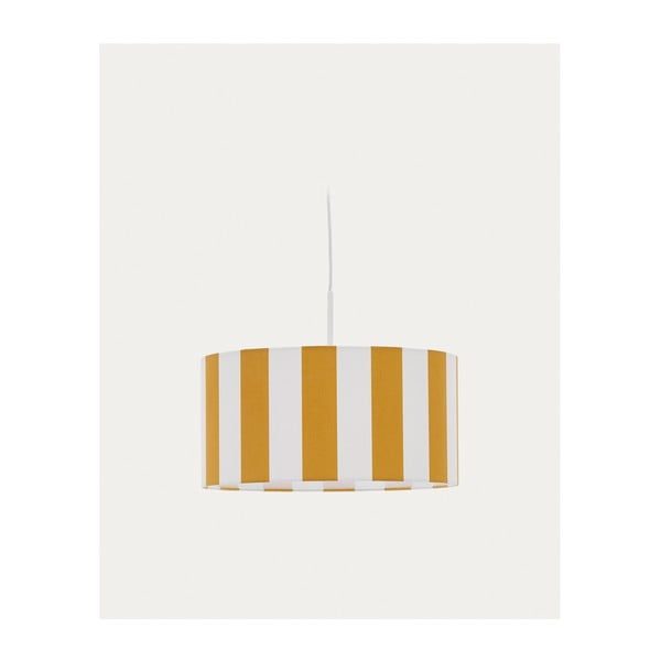 Geltonos spalvos/baltos spalvos vaikiškas šviestuvo gaubtas ø 40 cm Ciral – Kave Home-image-3