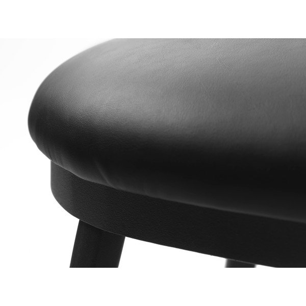 Iš dirbtinės odos suolas juodos spalvos Gain – Unique Furniture-image-4