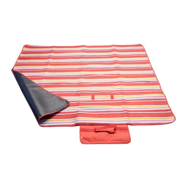 Raudona "Cattara" vilnonė iškylų antklodė, 150 x 135 cm