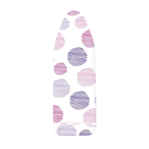 Baltos ir violetinės spalvos lyginimo lentos užvalkalas Wenko Dots M