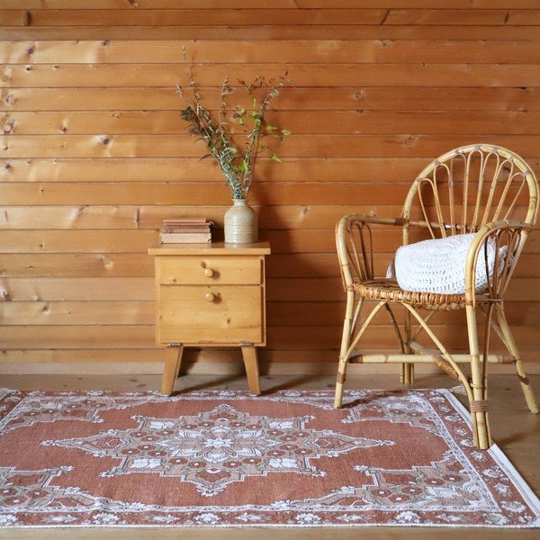 Vaikiškas kilimas oranžinės spalvos 100x150 cm Lalitha – Nattiot-image-2