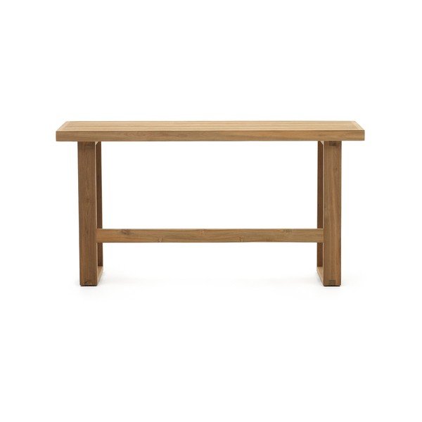 Natūralios spalvos medžio masyvo sodo suoliukas Canadell – Kave Home