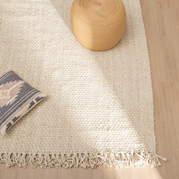 Iš džiuto kilimas kreminės spalvos 160x230 cm Altea – Ixia-image-1