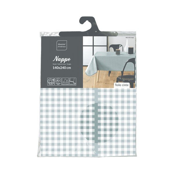 Staltiesė galima plauti 160x160 cm Mini Vichy – douceur d'intérieur