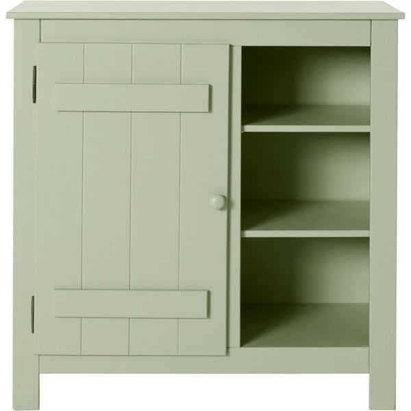 Iš pušies masyvo spintelė šviesiai žalios spalvos 90x90 cm Bertram – Støraa