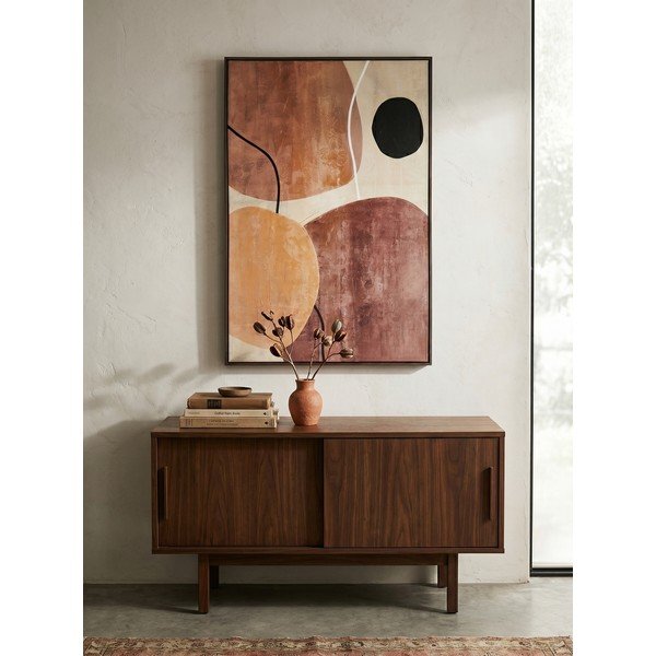 Spausdintas/su rankomis dažytais elementais paveikslas su rėmeliu/tapyba ant drobės 83x123 cm Gallery – Bizzotto-image-1