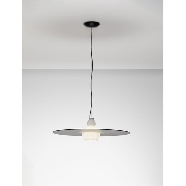 Matinės juodos spalvos iš plieno kabantis šviestuvas ø 60 cm Lora – Nova Luce-image-3