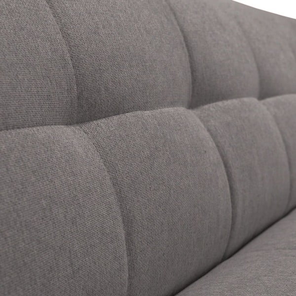 Pilkos spalvos kampinė sofa (su kairiuoju kampu/su gultu) Tuil – Rodier-image-3
