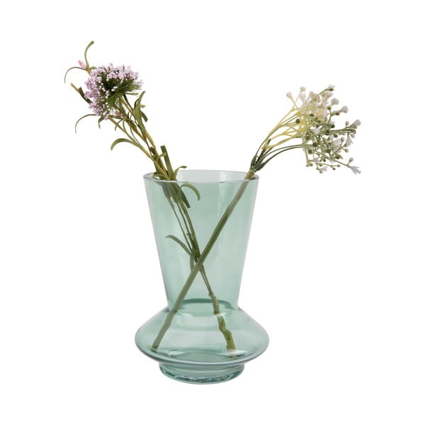 Žalio stiklo vaza PT LIVING Glow, aukštis 17,5 cm