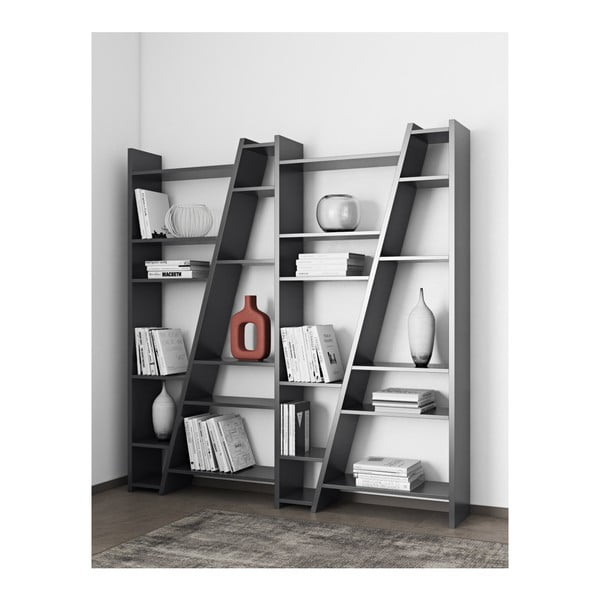 Matinė juoda knygų lentyna TemaHome Delta-image-3