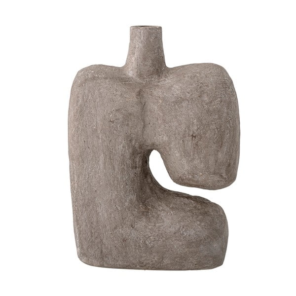 Pilkos spalvos dekoratyvinė popierinė vaza Bloomingville Banael, aukštis 36 cm-image-4