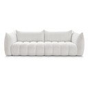 Baltos spalvos sofa iš boucle 286 cm Azra – Bobochic Paris