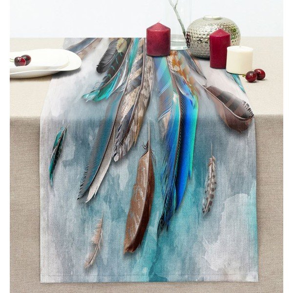 Stalo takelis 40x130 cm Blue Feather – Mila Home-image-1