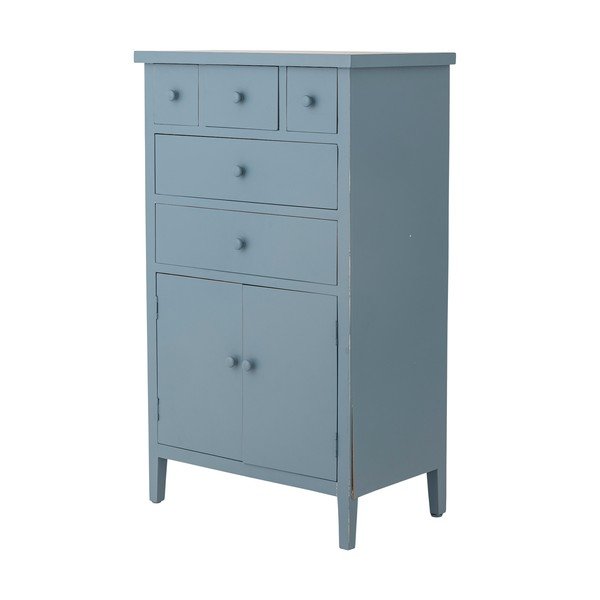 Aukšta šoninė spintelė mėlynos spalvos 39,5x96 cm Allison – Bloomingville-image-3