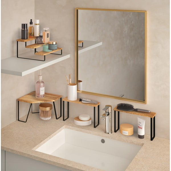 Iš medienos prieskonių indų organizatorius York – Metaltex-image-3