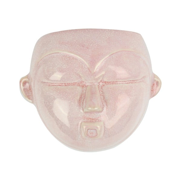 Rožinis sieninis vazonas PT LIVING Mask, 18,1 x 14,5 cm