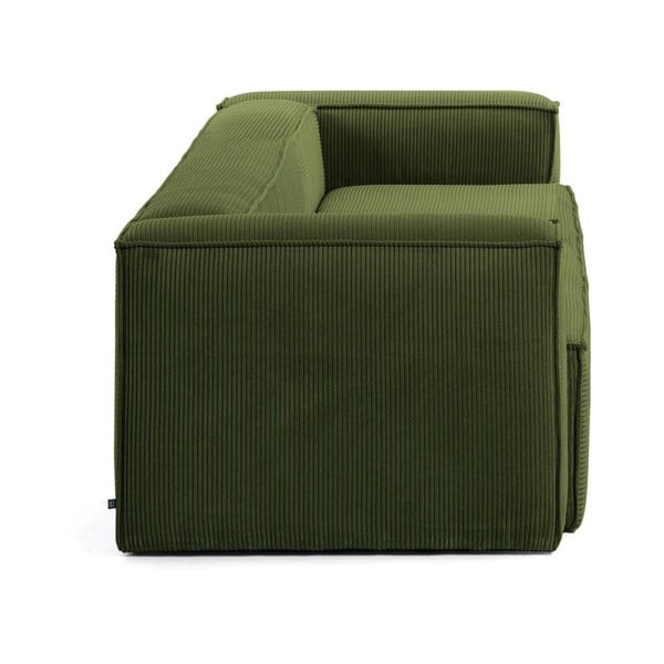 Iš kordinio velveto sofa žalios spalvos 240 cm Blok – Kave Home-image-2