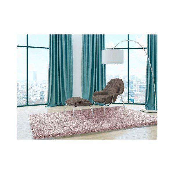 Rožinis kilimas Universalus Floki Liso, 160 x 230 cm-image-1