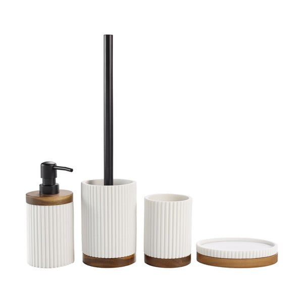 Iš polirezino dantų šepetėlio indas baltos spalvos Niagara – douceur d'intérieur-image-2