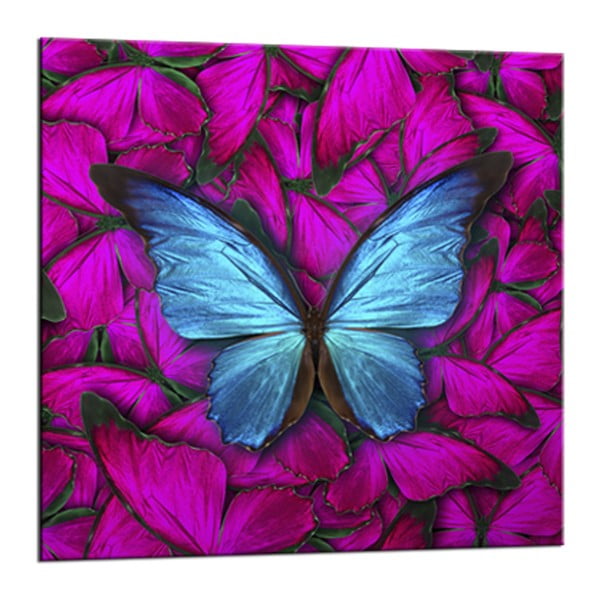 Paveikslas Styler Glasspik Red Butterfly, 20 x 20 cm