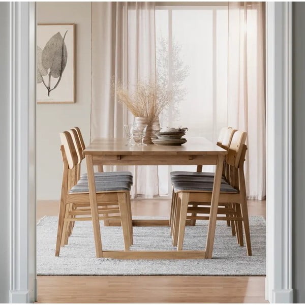 Natūralios ąžuolo spalvos valgomojo stalas Rowico Colonsay, 215 x 96 cm-image-1
