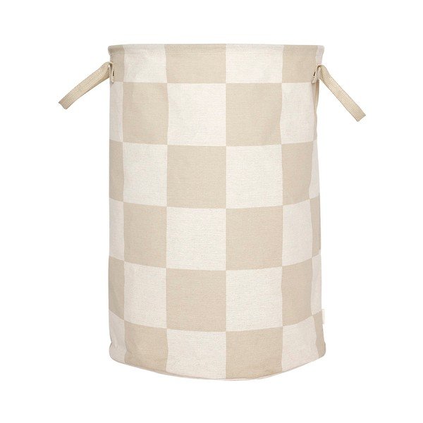 Smėlio spalvos/kreminės spalvos iš tekstilės skalbinių krepšys Chess – OYOY Living Design