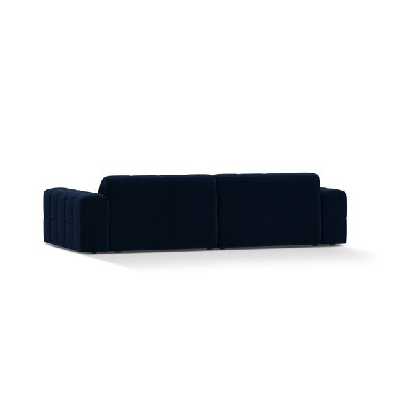 Tamsiai mėlynos spalvos sofa iš velveto 252 cm Chicago – Cosmopolitan Design-image-2