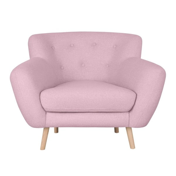 Rožinis fotelis "Kooko Home Pop