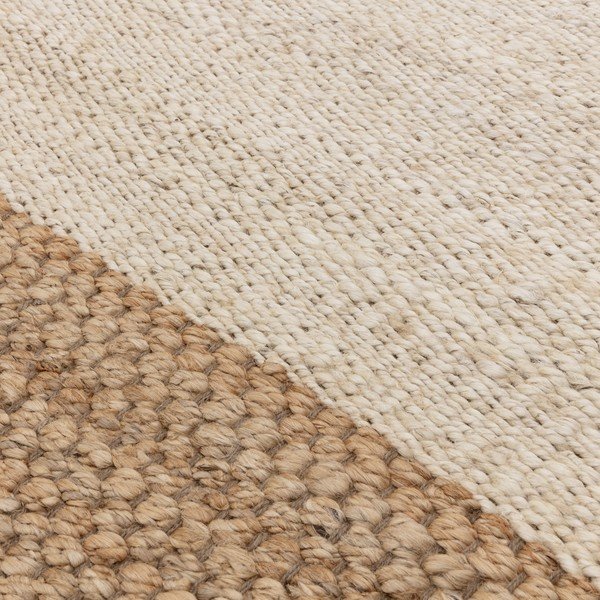 Apverčiamas/rankų darbo iš džiuto kilimas smėlio spalvos 120x170 cm Cedar – Asiatic Carpets-image-2