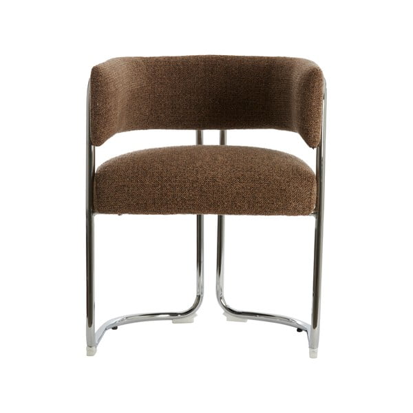 Rudos spalvos iš metalo valgomojo kėdė su porankiais Adante – Light & Living-image-4